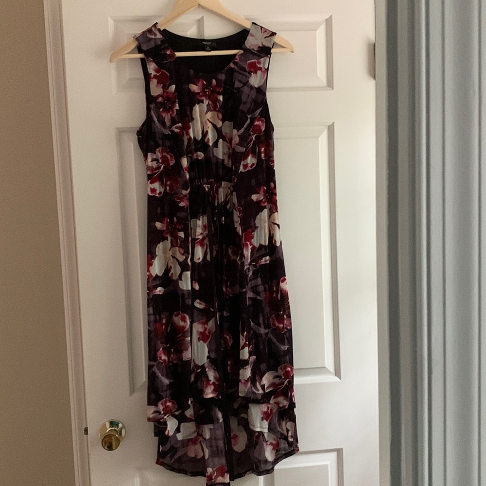 Floral print high low dress